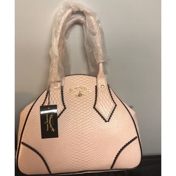 Vivienne Westwood Snake Large Yasmine Pink Bag - Picture 2 of 8